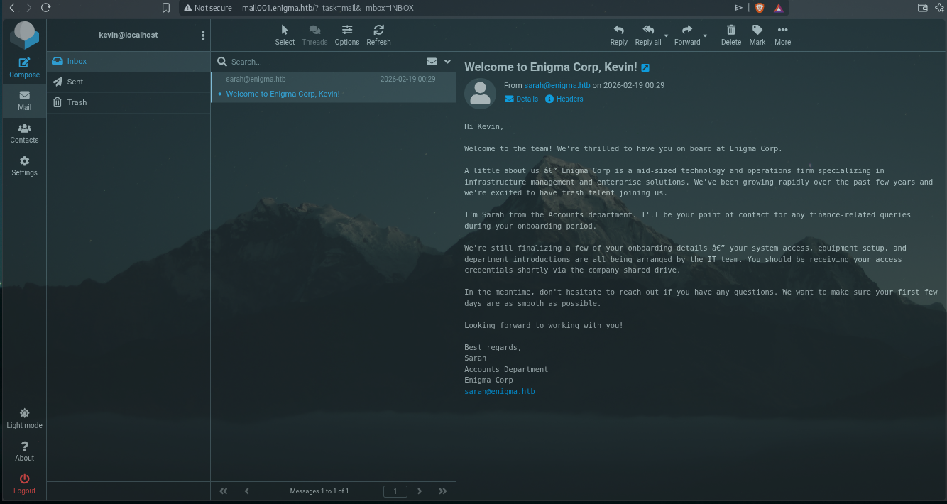 Webmail login